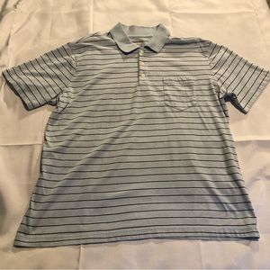Striped Polo W/ Pocket XL